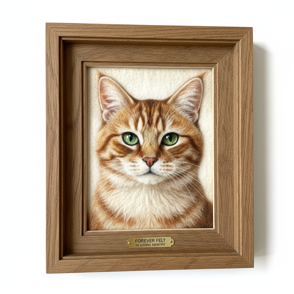Custom Wool Felt Pet Portrait