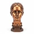 Bronze portrait bust sculpture – small decorative piece