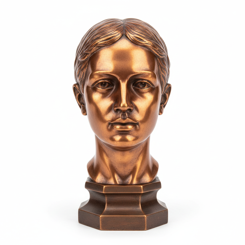Bronze portrait bust sculpture – small decorative piece