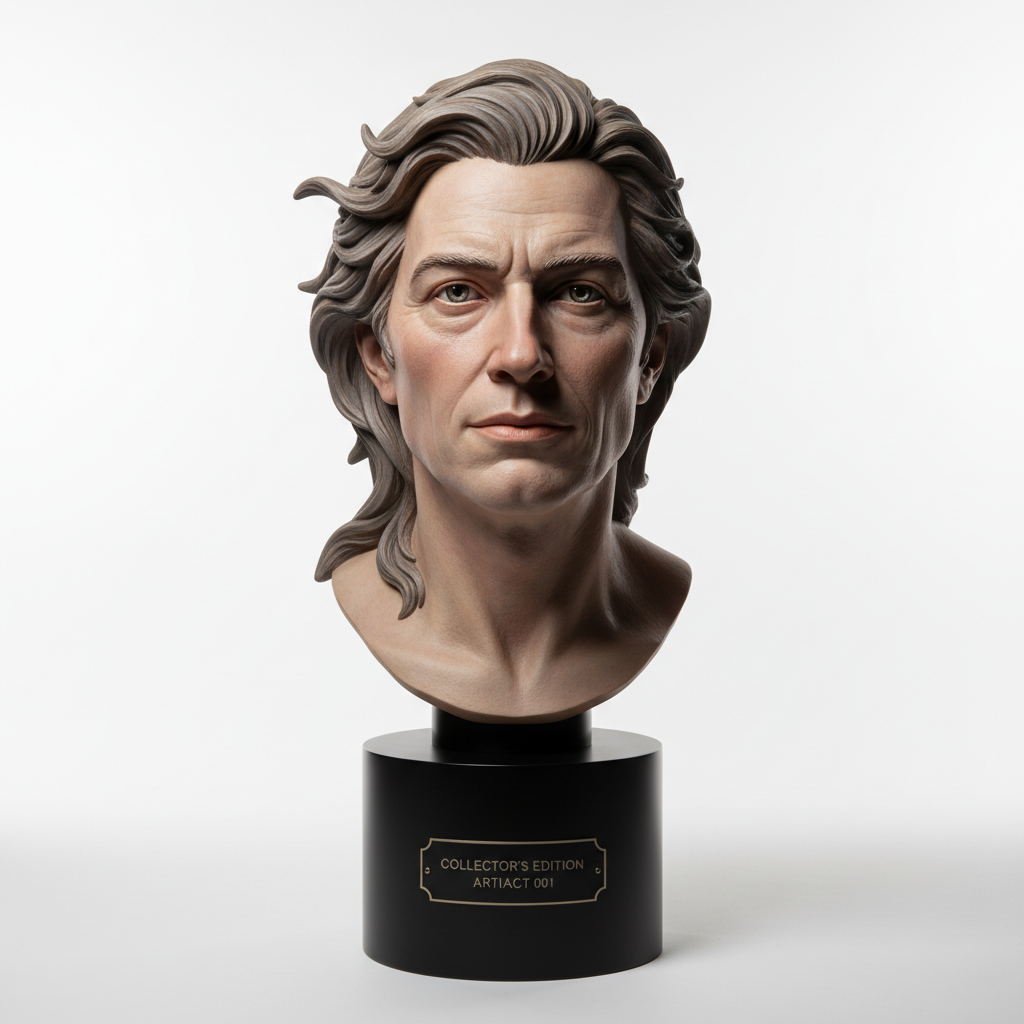 Large collector grade plastic portrait statue – premium display