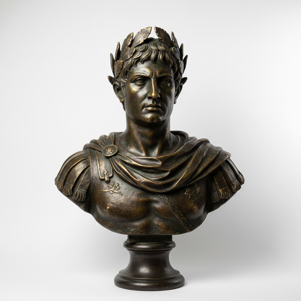 Monumental bronze portrait sculpture – fine art collector piece